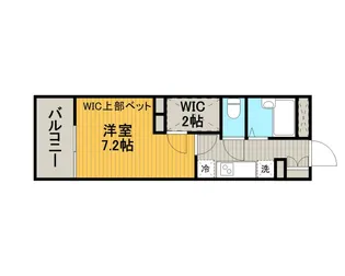 レオパレスメゾン 五月館【1階】の間取り