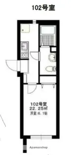 B’CASA HAKURAKU【1階】の間取り
