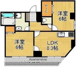 グラシア鵠沼【4階】の間取り