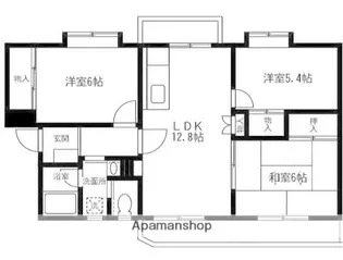 グリーンヒル飯島【3階】の間取り