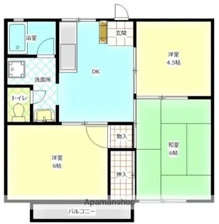 サンハイツ【1階】の間取り