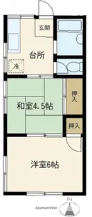 メゾンアイザワⅠ【1階】の間取り