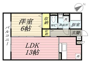 スカイハイツ【1階】の間取り