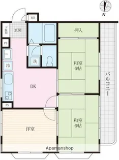 メゾン内河【1階】の間取り