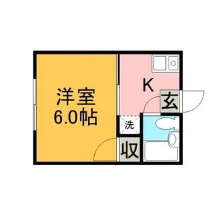 シティハイム大島【2階】の間取り