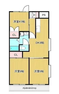 サンシティ成宮【2階】の間取り