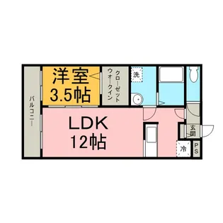 ピアチェボーレ【3階】の間取り