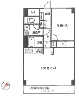 パストラル新百合Ⅱ【4階】の間取り