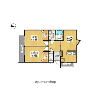 パレロアール戸塚【5階】の間取り