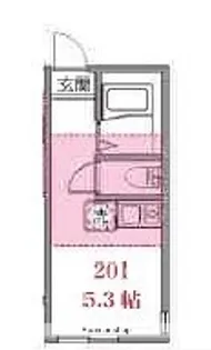 クレールプレイス白楽【2階】の間取り