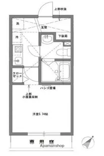 レベアス片瀬江ノ島 WEST【1階】の間取り