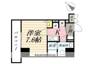 シュガール浜松町【5階】の間取り
