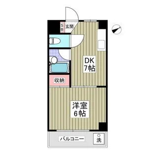 清新三興ハイツ【4階】の間取り