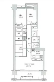 ユニーブル湘南野比リ・ノヴァス タワー棟【2階】の間取り