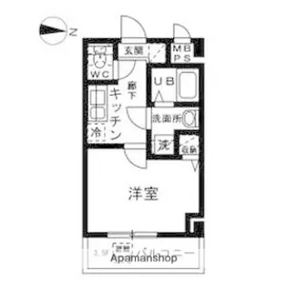 YAMATE【4階】の間取り