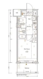 LOG横浜伊勢町【3階】の間取り