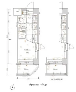 LOG横浜伊勢町【1階】の間取り