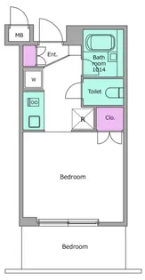 レジディア川崎【3階】の間取り