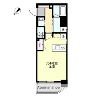 T&FKANNAIBLDG【7階】の間取り