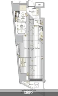 ミライズ横濱桜木町レジデンス【4階】の間取り
