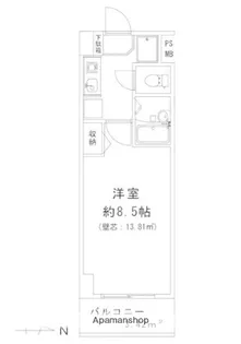 マモール北久里浜【4階】の間取り