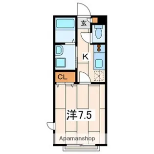 K.M.H.COURTTERRACE【2階】の間取り