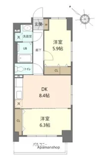 ステイブル協和【5階】の間取り