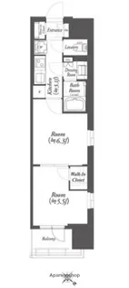 WORVE横浜伊勢佐木町【3階】の間取り