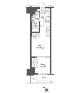 WORVE横浜伊勢佐木町【4階】の間取り