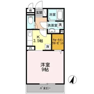 グリーンスクエアⅡ【2階】の間取り