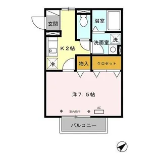 アムール【2階】の間取り