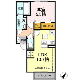 BON SEJOUR【1階】の間取り