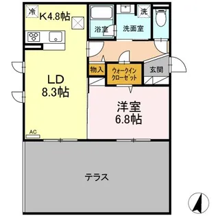 GRACE COURT YAMATO【1階】の間取り