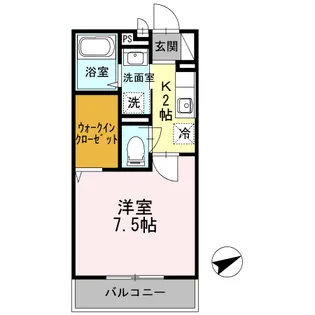UN VILLAGE DE KISHIYU【2階】の間取り