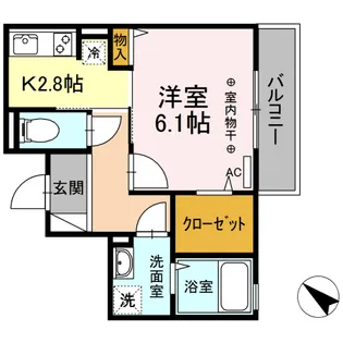 FREE【3階】の間取り