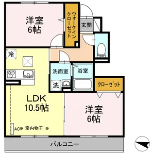 セレスティンワール A棟【1階】の間取り