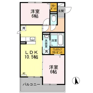 カサブランカ【3階】の間取り