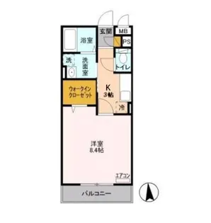 アルスノーヴァⅡ【1階】の間取り