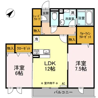 SUNNY HOUSE【3階】の間取り