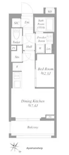 オープンブルーム溝の口【2階】の間取り