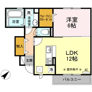ラペズマン【1階】の間取り