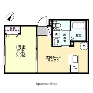 ヴィラージュ辻堂【3階】の間取り