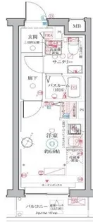 クレヴィスタ阪東橋【5階】の間取り
