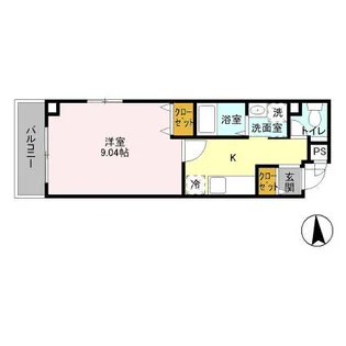 ベルレジデンス【2階】の間取り