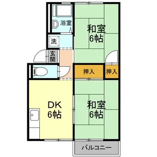 レザンシャトー【2階】の間取り