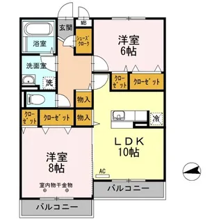 トネリコテラス 1【3階】の間取り