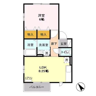 プルミエ【2階】の間取り