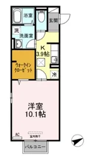 マ・メゾン ASUKA Ⅲ【1階】の間取り