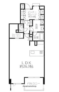 クリオ鵠沼海岸グランロワ【4階】の間取り
