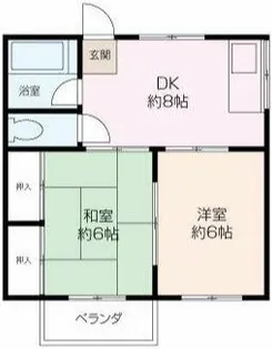 綾西第1ハイツ【1階】の間取り
